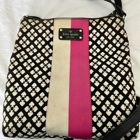 Kate Spade Black and Pink Geometric Crossbody Bag - Picture 2 of 7